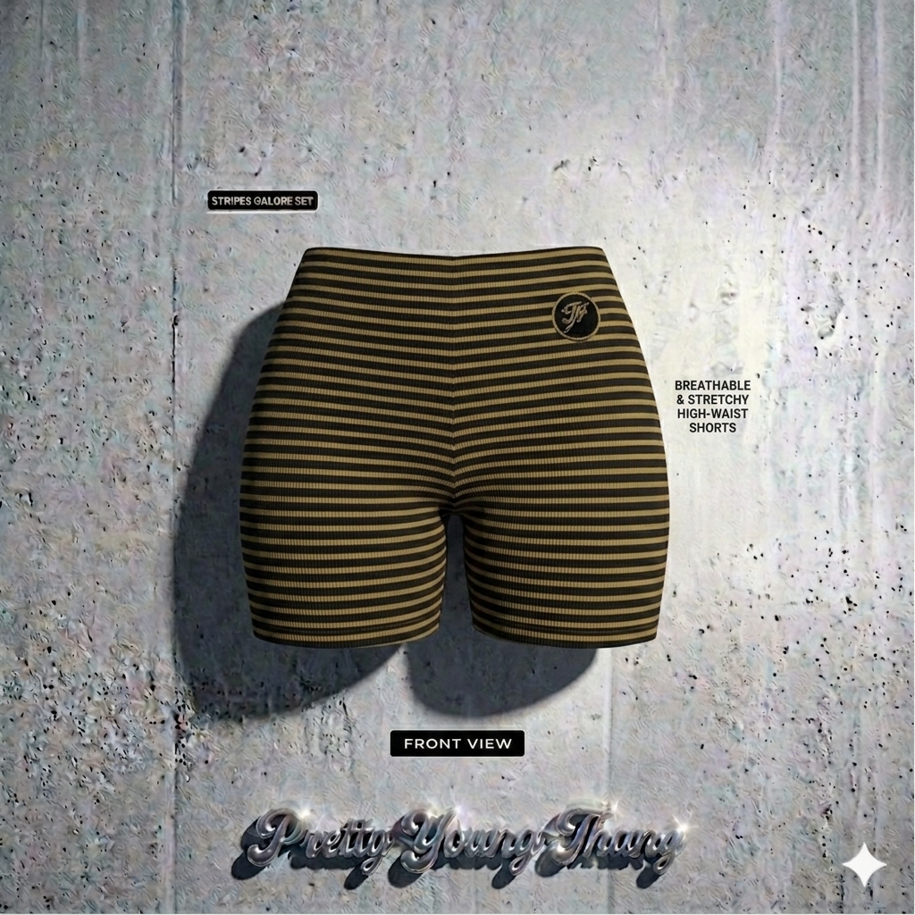 Stripes Galore Set — Black & Gold