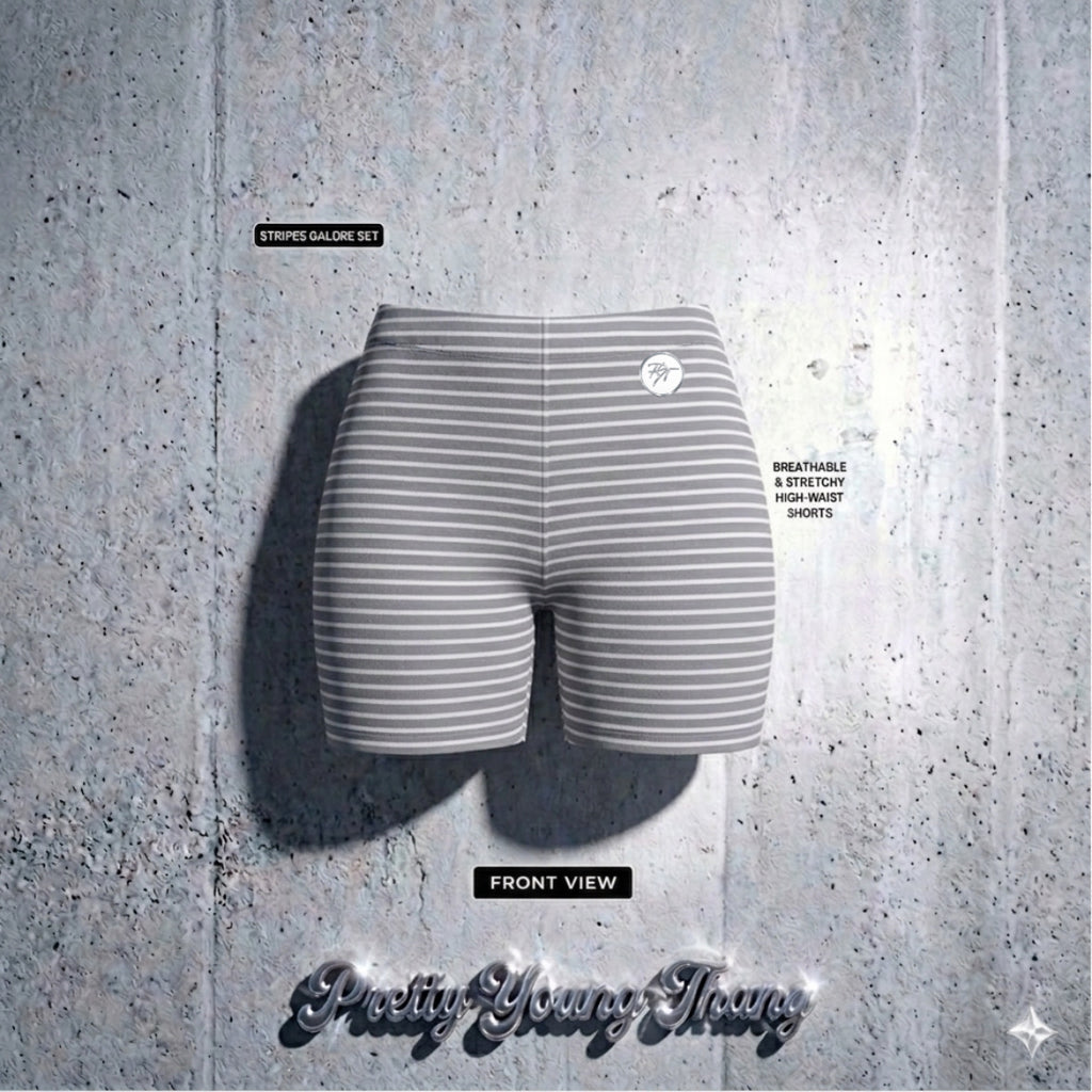 NOIR COURT STRIPE SET | Pretty Young Thang